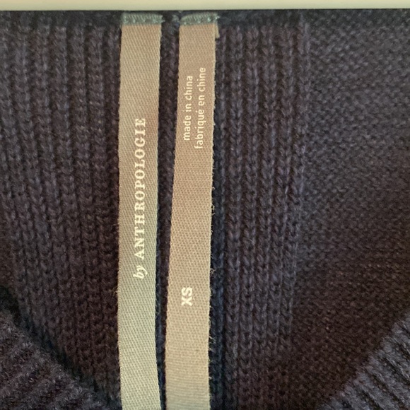 NWT Anthropologie Desmond Sweater Tunic Tank Top | Navy Blue | XS - Picture 7 of 11